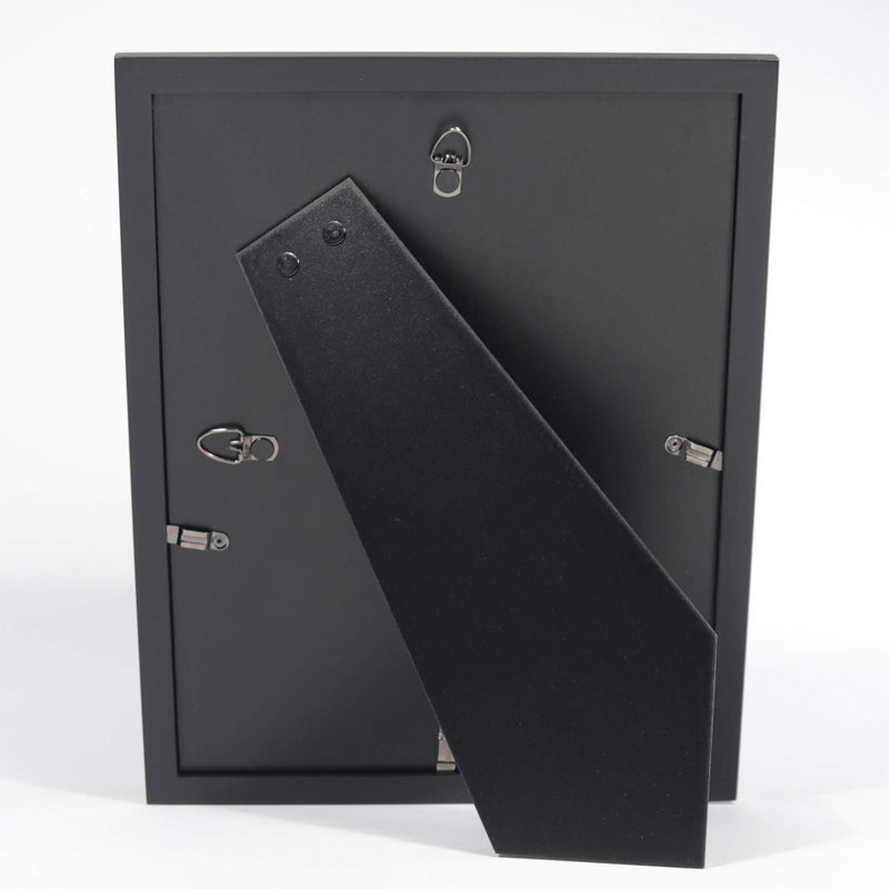 Lawrence Frames 8.5x11 Black Wood Certificate Estero Picture Frame - Image 4